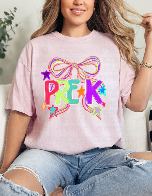 Bow Grade Back to School Tee (Blossom)