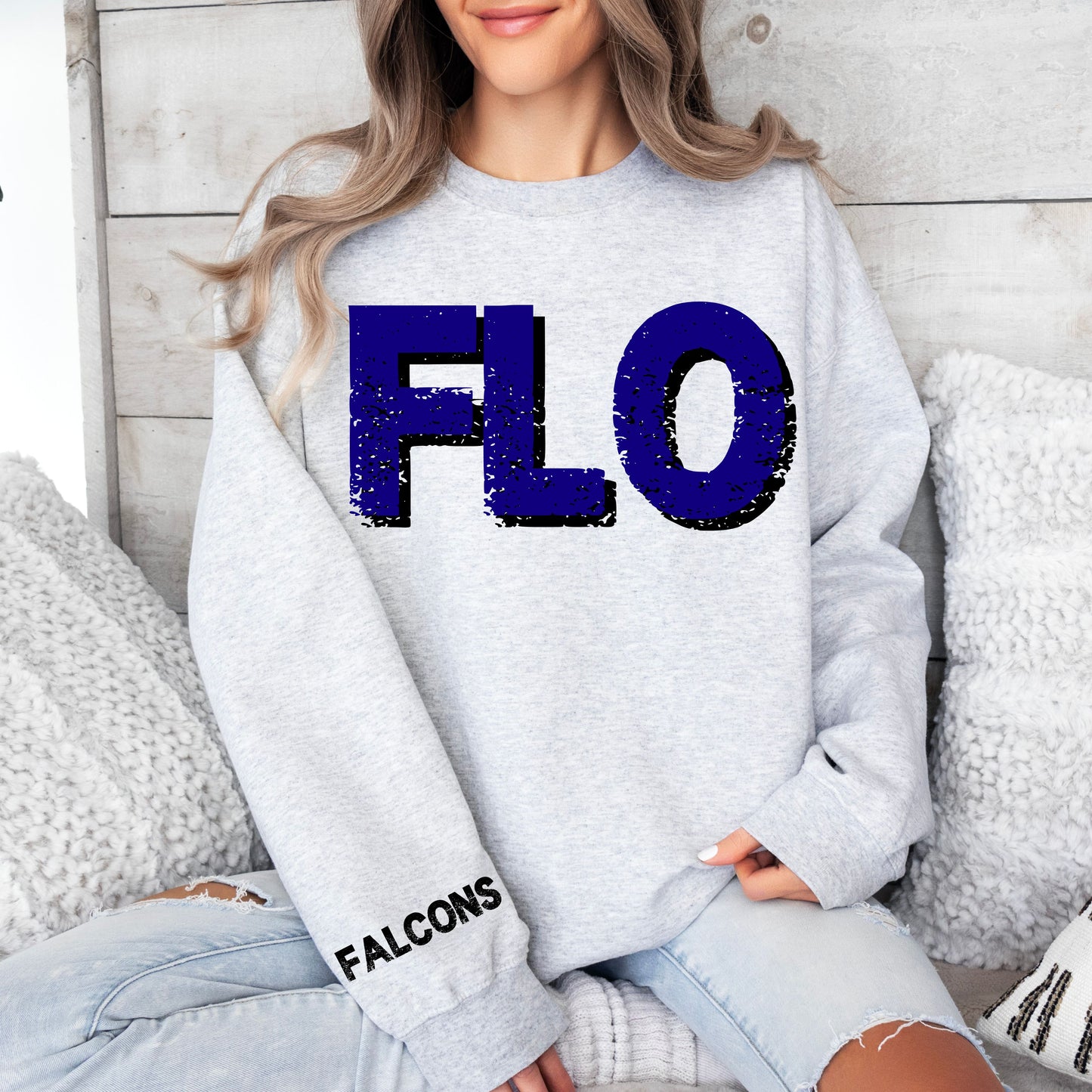 Oversized Mascot Grunge Sweatshirt