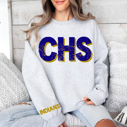 Oversized Mascot Grunge Sweatshirt