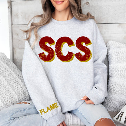 Oversized Mascot Grunge Sweatshirt