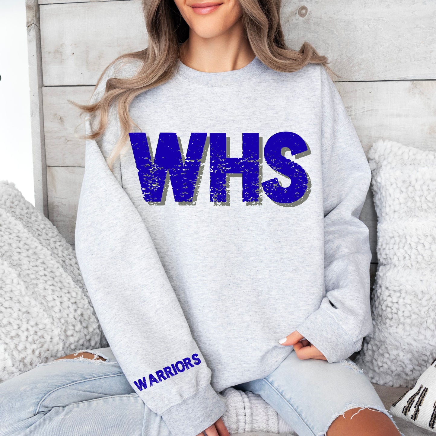 Oversized Mascot Grunge Sweatshirt