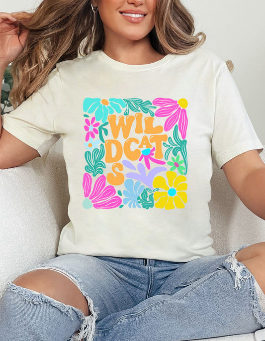 Wildcats Floral BoHo Mascot