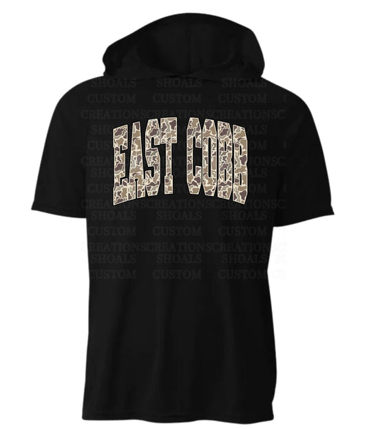 CUSTOM Drifit Camo Hooded Short Sleeve