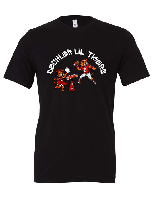 DLT Cheer and Football Black Shirt