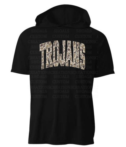 CUSTOM Drifit Camo Hooded Short Sleeve