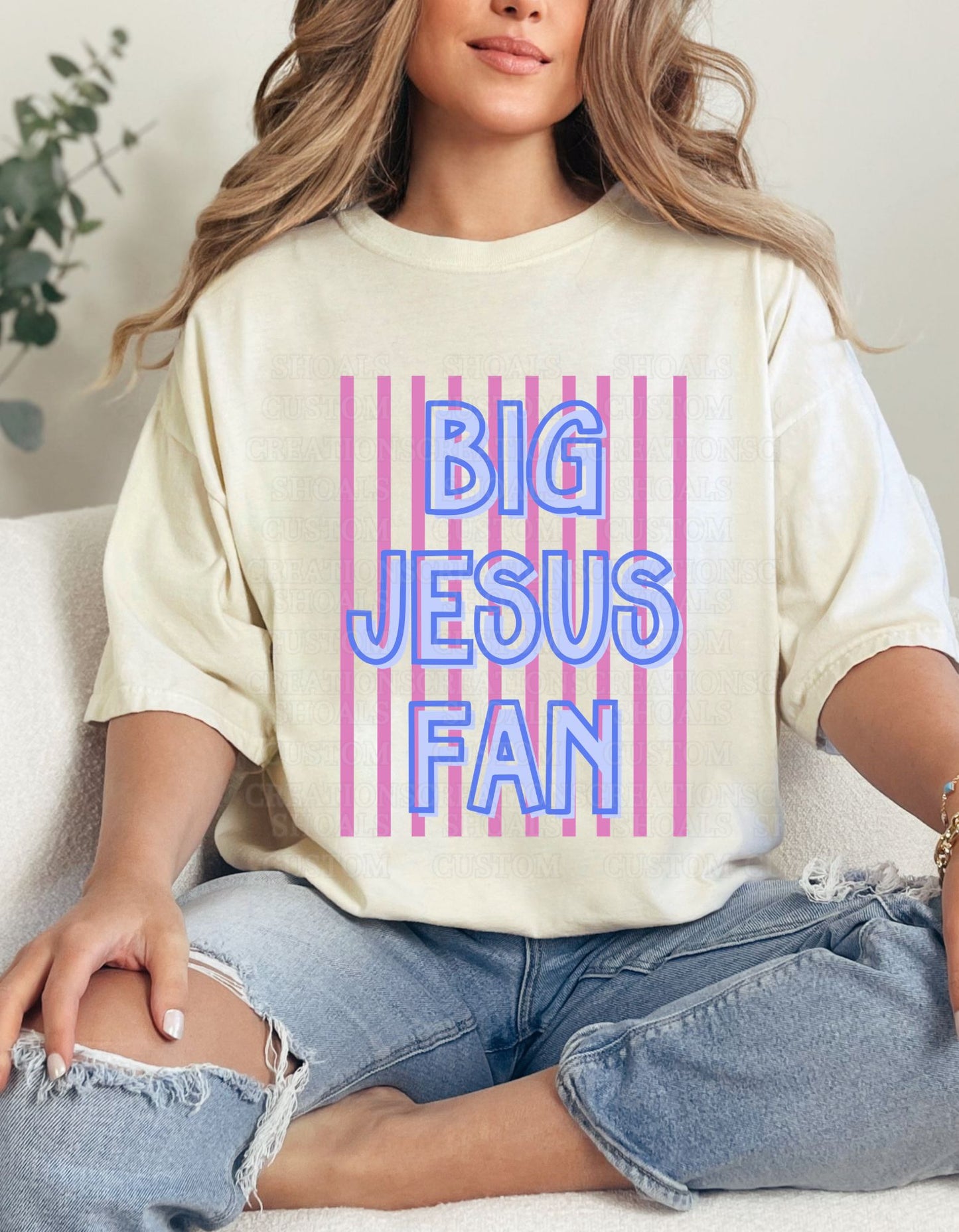 Big Jesus Fan (Sand/Ivory)