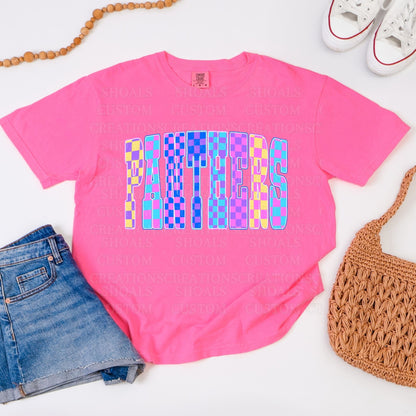 Neon Checkered Panthers