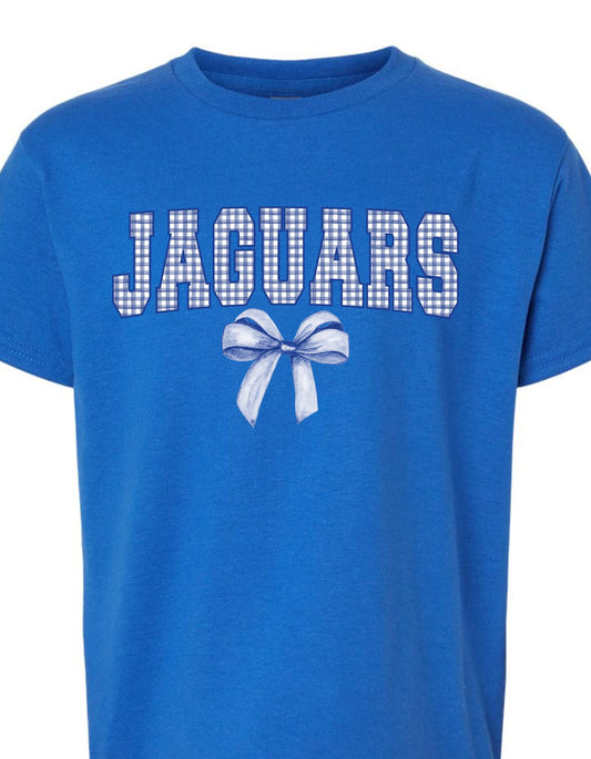 Jaguars Gingham Bow