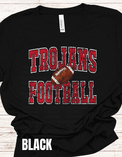 Trojans Football Distressed