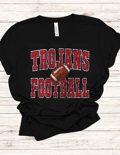 Trojans Football Distressed