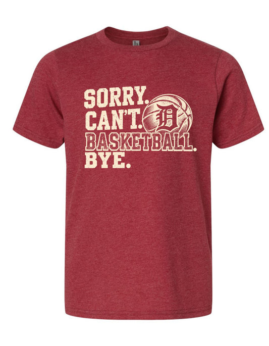 Sorry Can't Deshler Basketball Shirt
