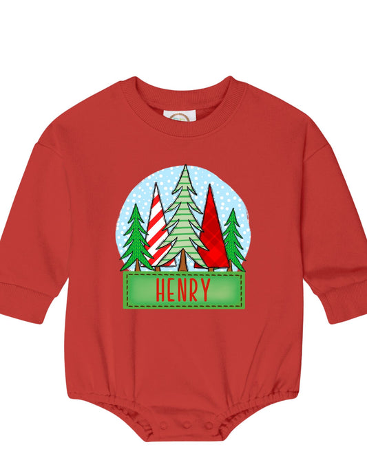 CUSTOM Christmas Tree Sweatshirt Bubble