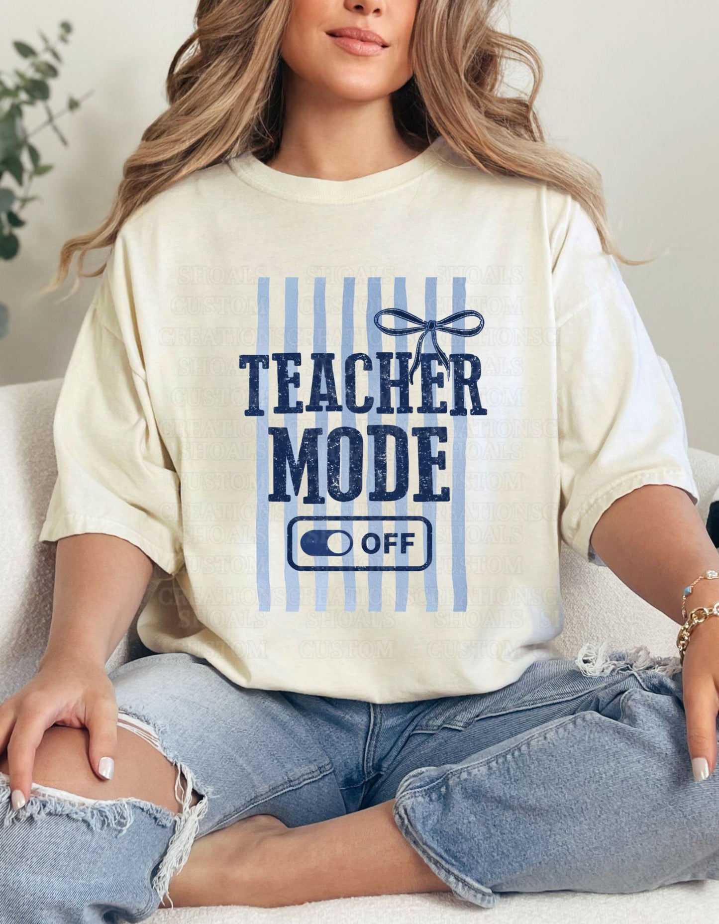 Teacher Mode OFF Ivory/Blue