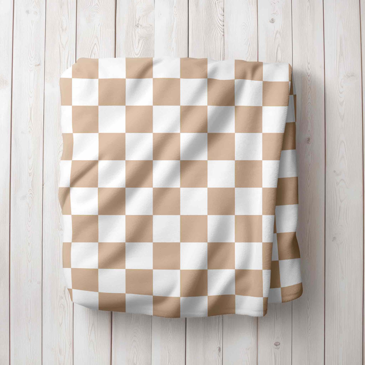 Checkered Print Personalized Blanket