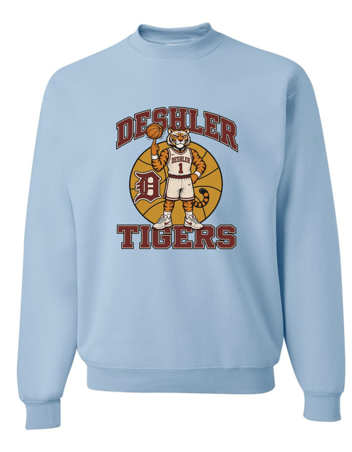 Vintage Tigers Basketball Sweatshirt or Hoodie