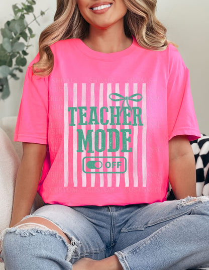 Teacher Mode OFF Pink/Green