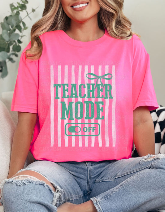 Teacher Mode OFF Pink/Green
