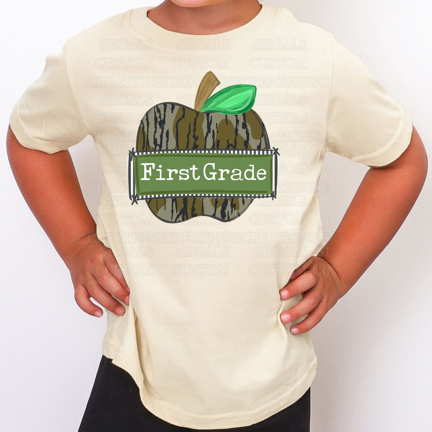 Boys Camo Apple Grade Tee