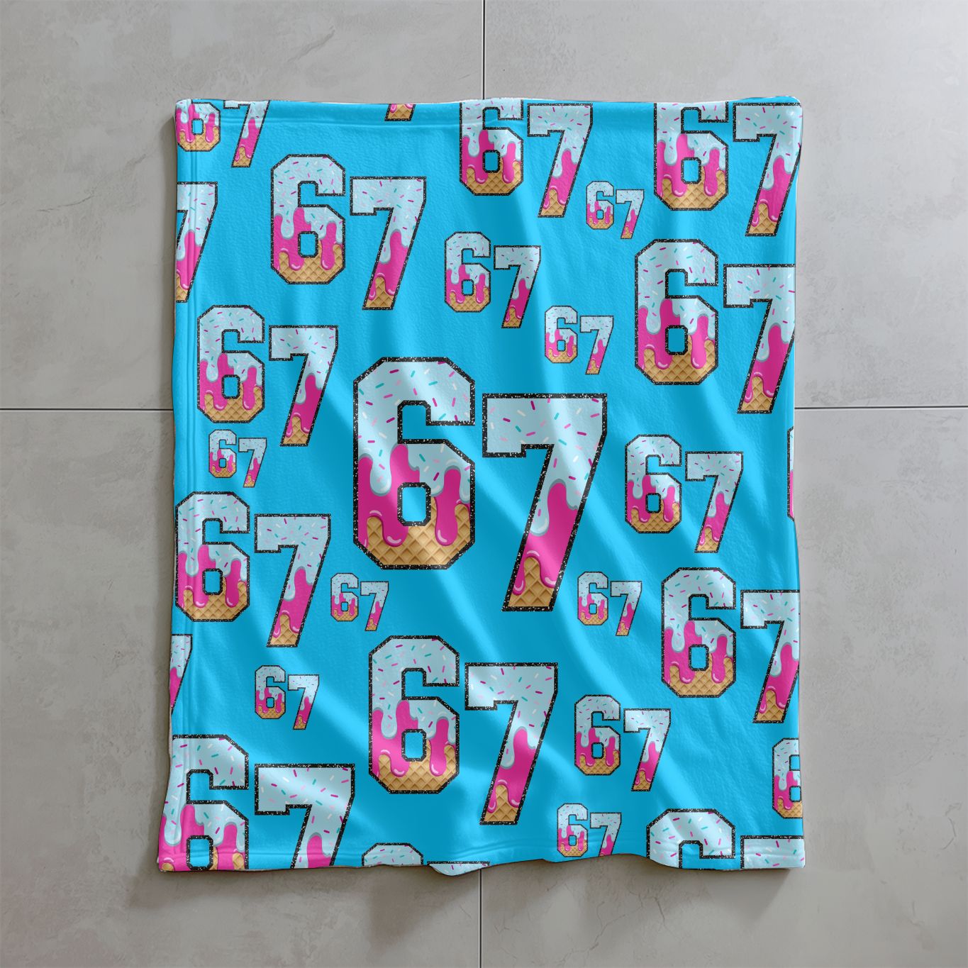 Ice Cream Drip 67 Blanket