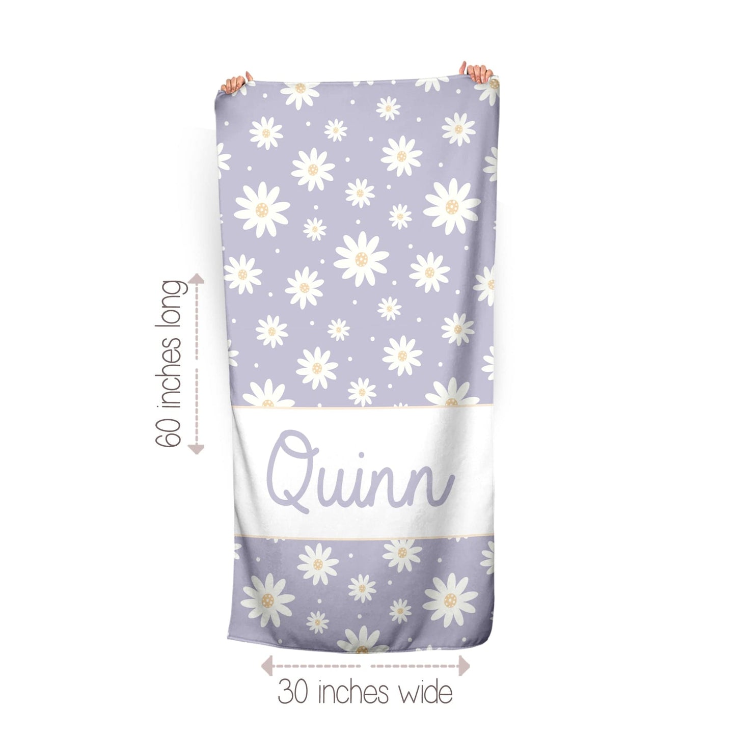 Loving Lavender Daisy Towel