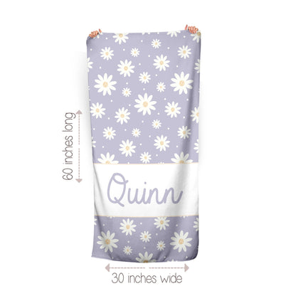 Loving Lavender Daisy Towel