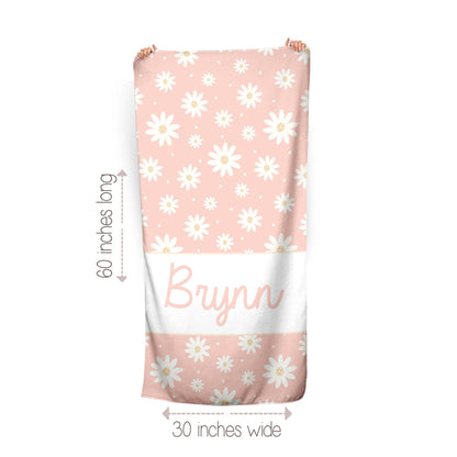Pretty in Pink Daisy Towel