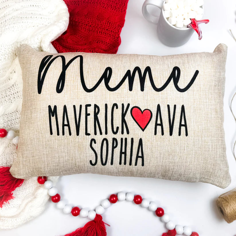 Personalized Grandparent Pillow