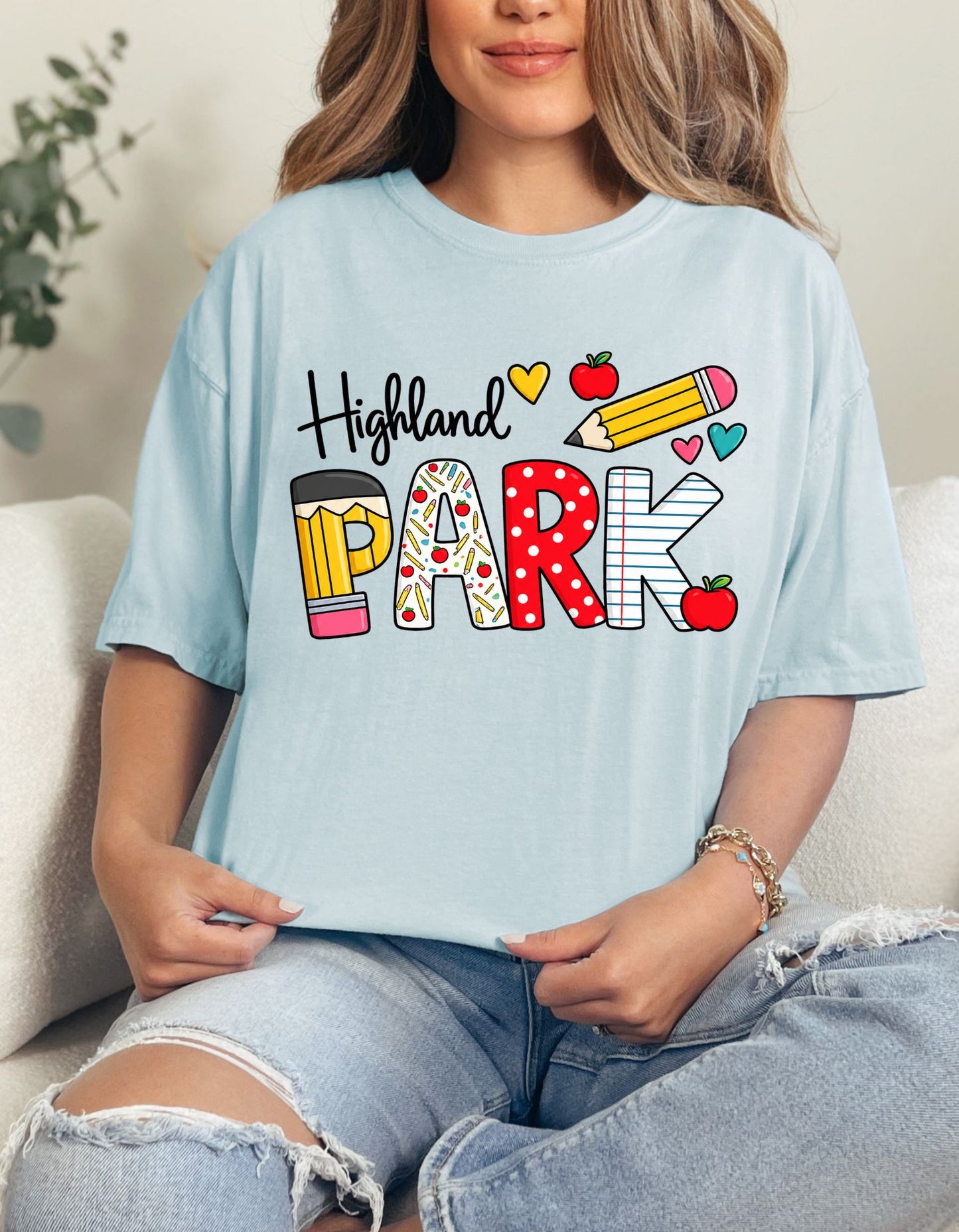 Highland Park Tee Blue