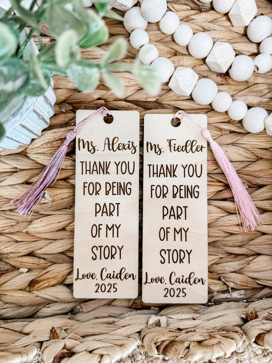 Teacher Bookmark (Laser Engraved)