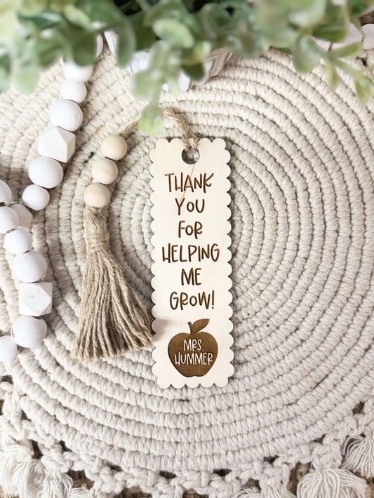 Teacher Bookmark (Laser Engraved)