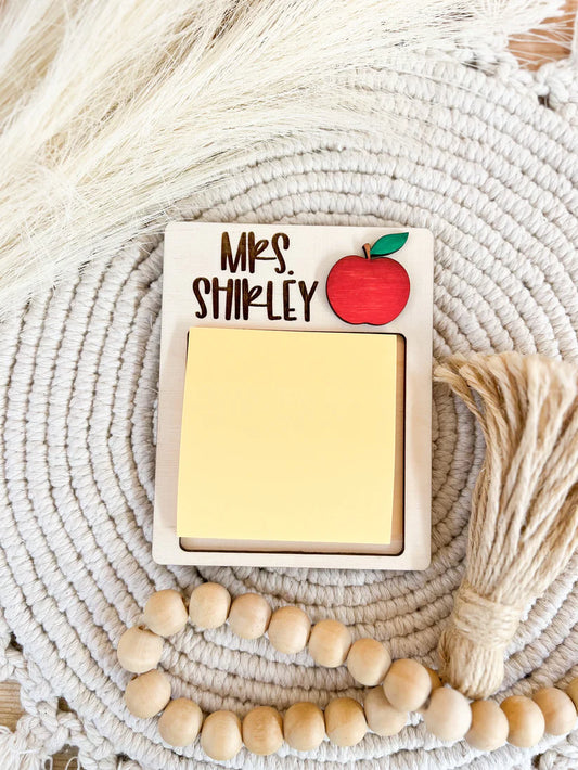 Teacher Post It Note Pad (Laser Engraved)