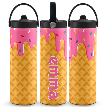 Ice Cream Drip Water Bottle
