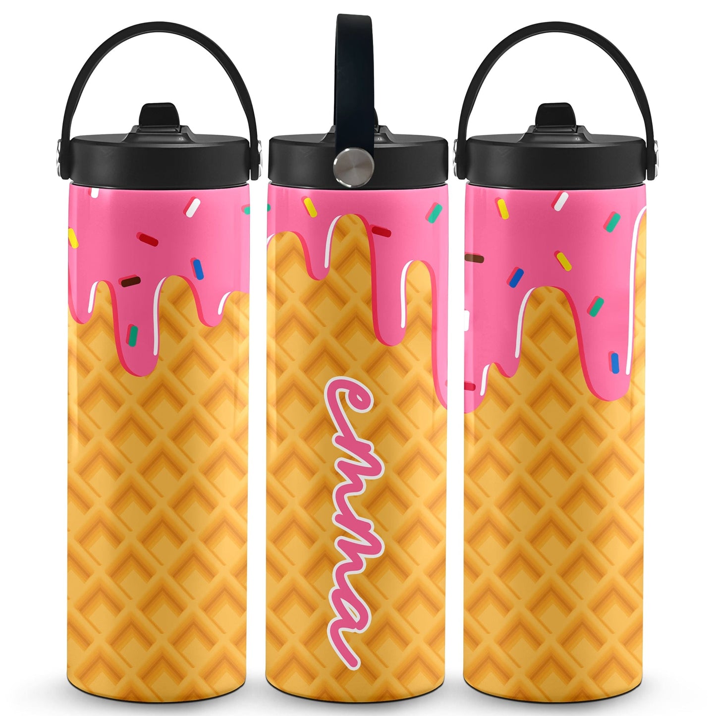 Ice Cream Drip Water Bottle