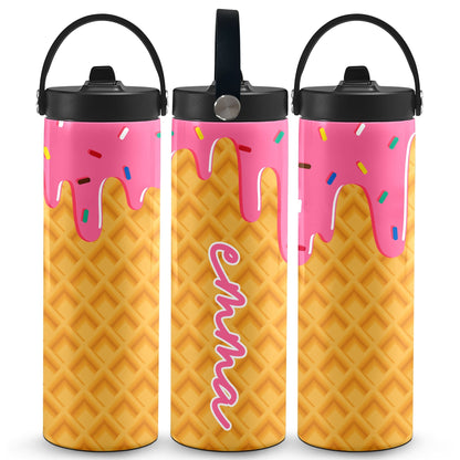 Ice Cream Drip Water Bottle