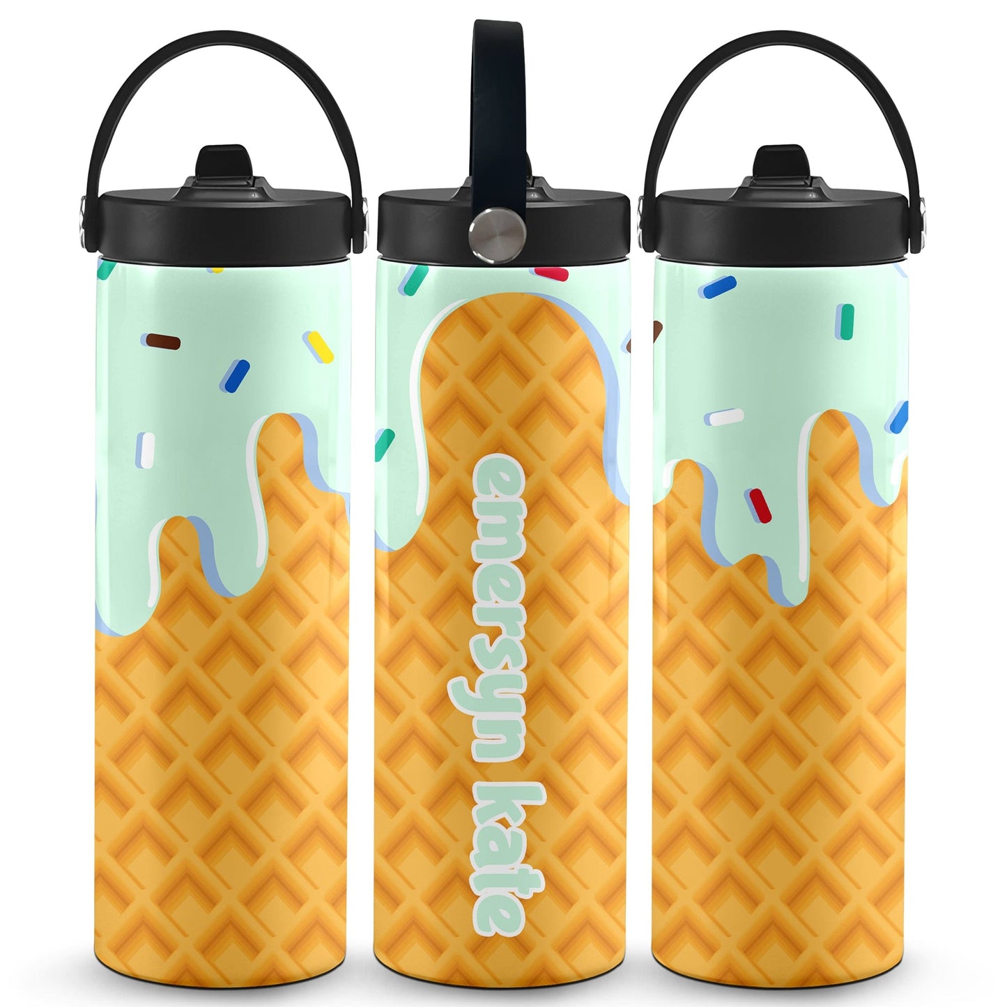 Ice Cream Drip Water Bottle