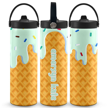 Ice Cream Drip Water Bottle