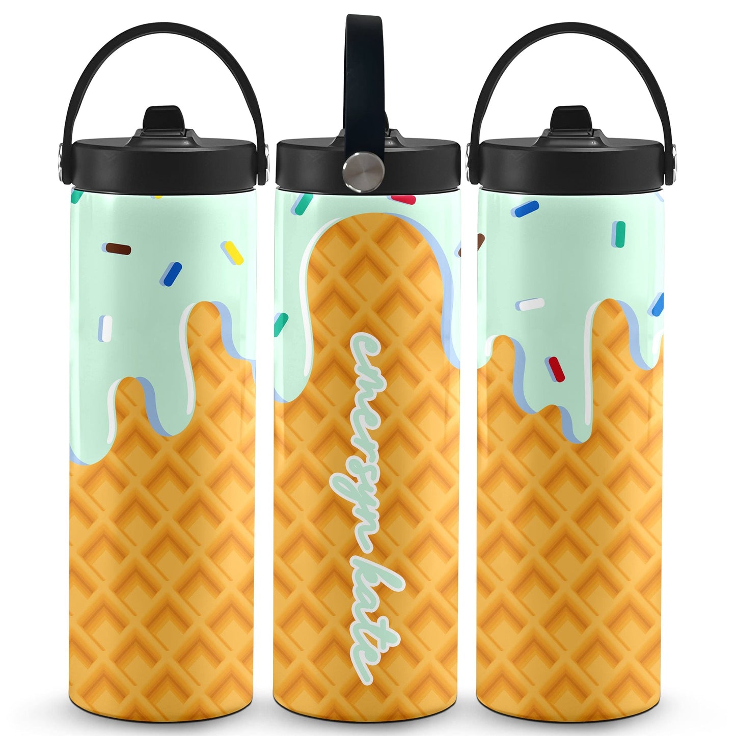 Ice Cream Drip Water Bottle