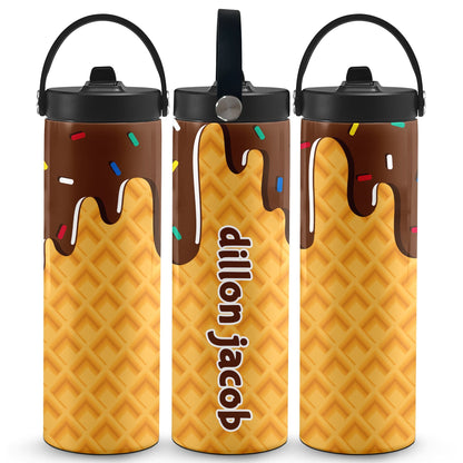 Ice Cream Drip Water Bottle