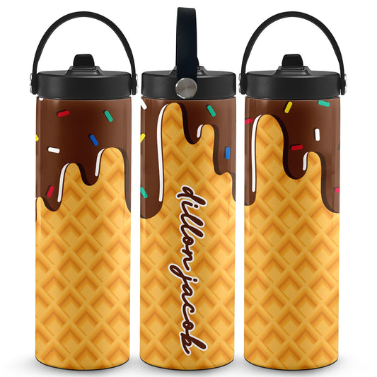 Ice Cream Drip Water Bottle