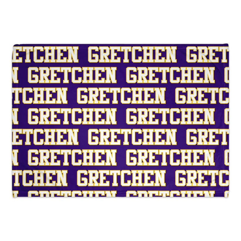 Personalized Collegiate Blanket