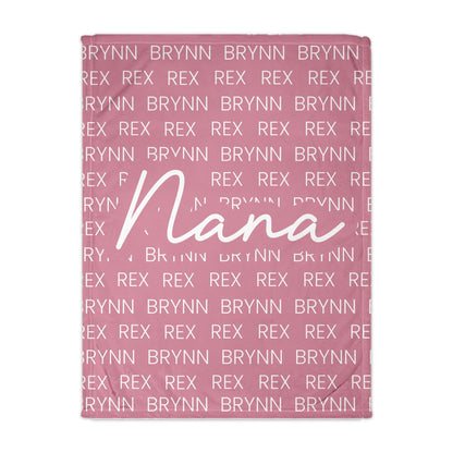 Personalized Snuggle Blanket For Grandparents