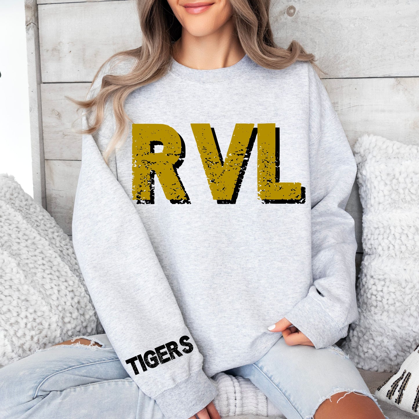 Oversized Mascot Grunge Sweatshirt