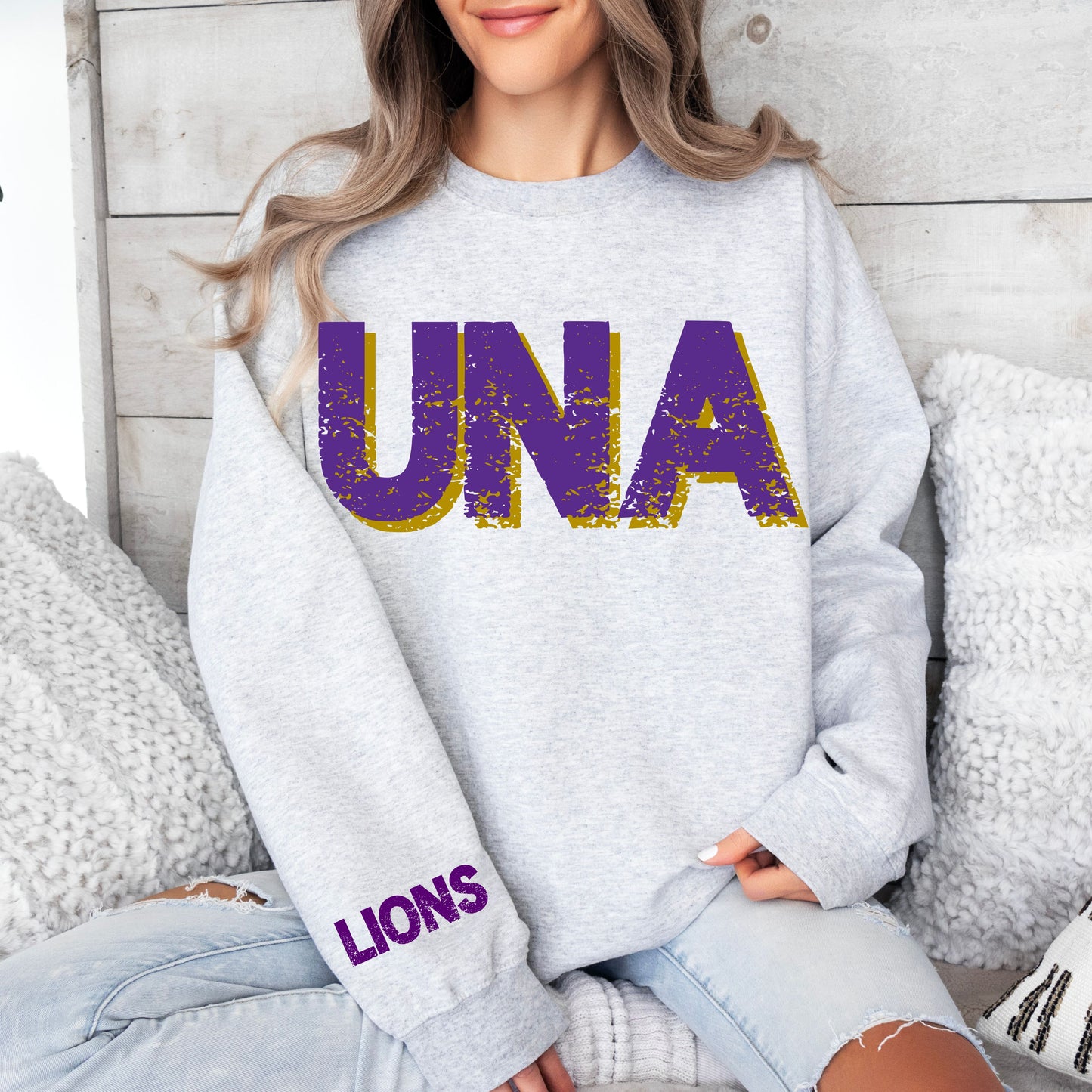 Oversized Mascot Grunge Sweatshirt