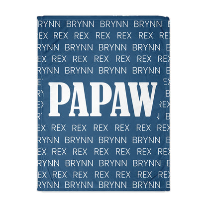 Personalized Snuggle Blanket For Grandparents