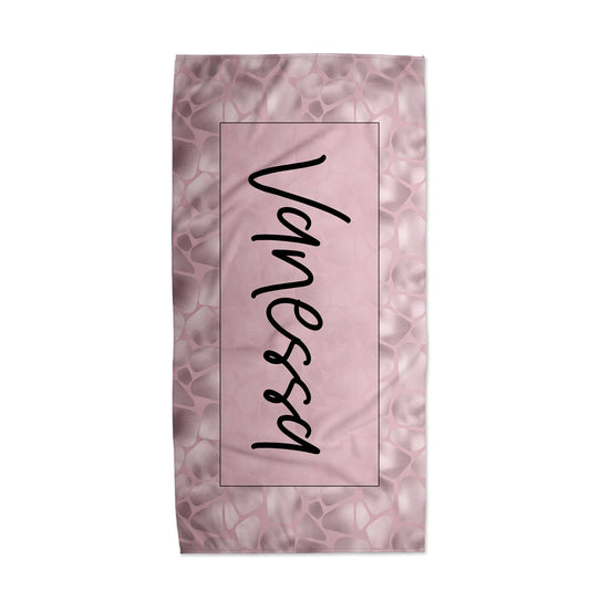 Pink Monochrome Towel