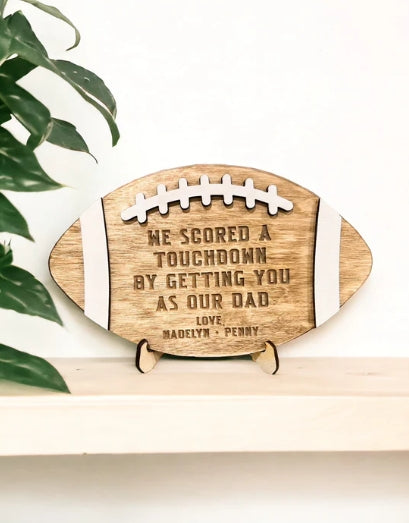 Football Father's Day Sign (Personalized)