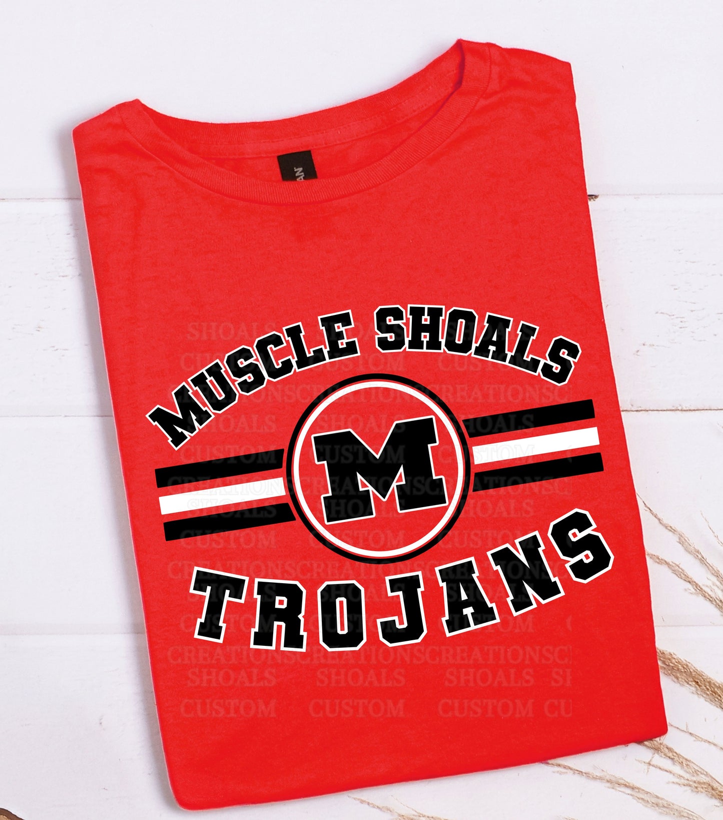MS Striped Circle Mascot