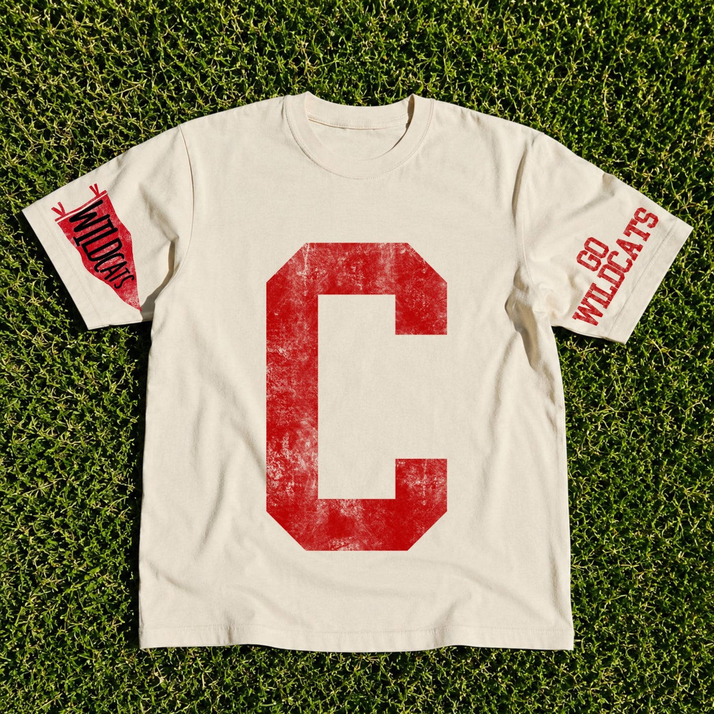 Custom Mascot Pennant Tee