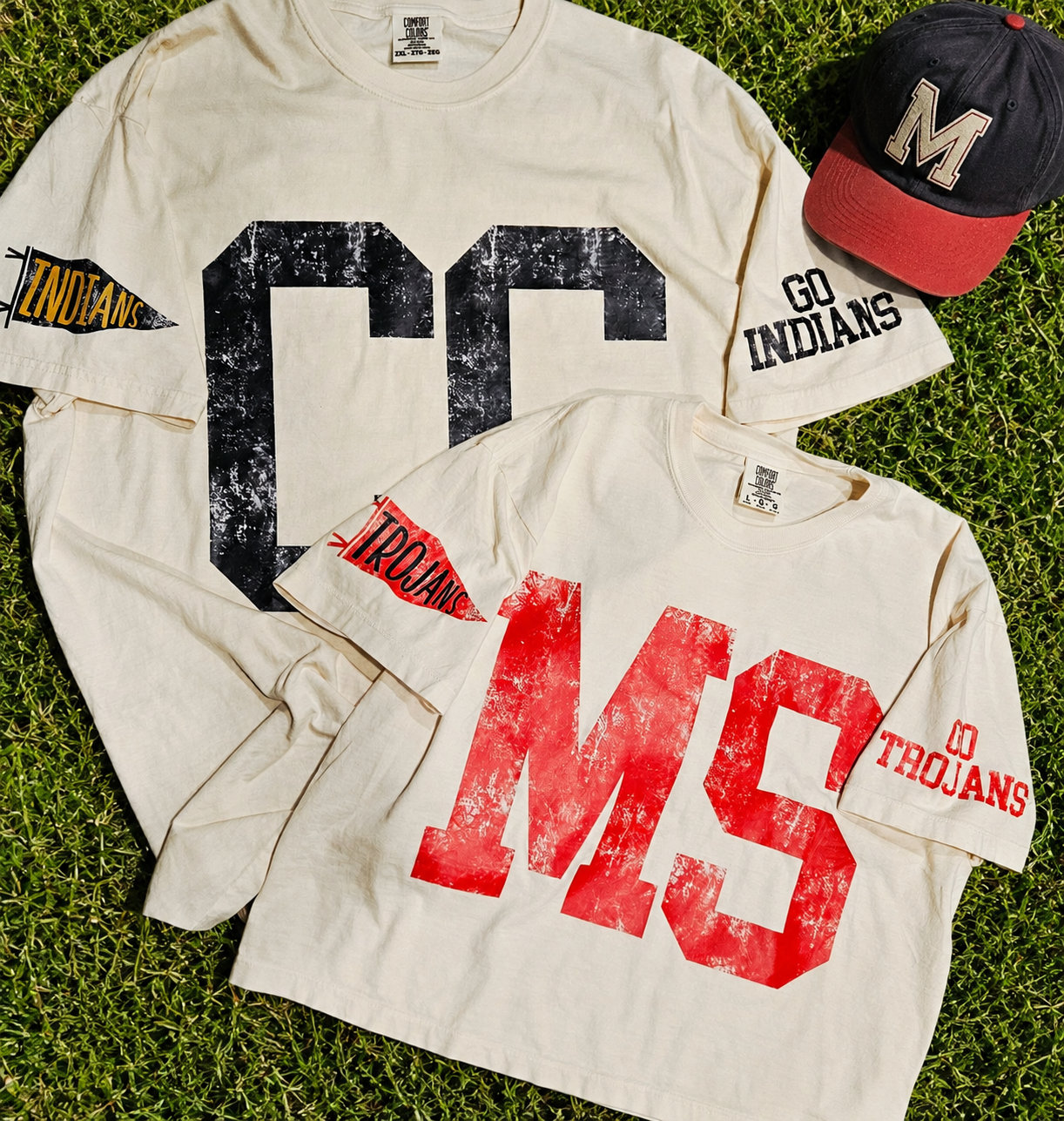 Custom Mascot Pennant Tee